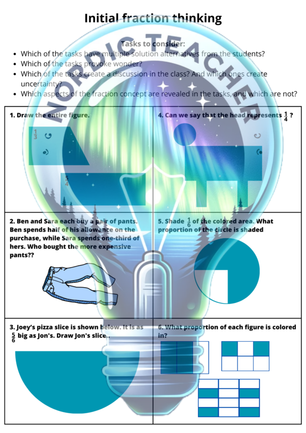 Innledende oppgaver om brøk 1 / Introductory fraction 1 - Image 2