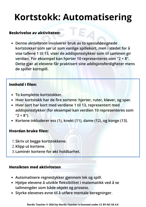 Kortstokk: Automatisering / Deck: Automation - Image 3