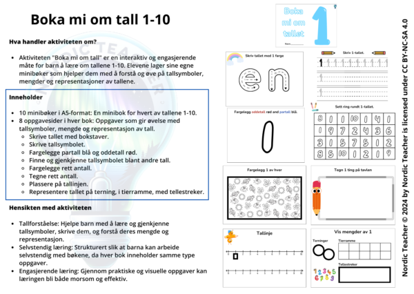 Boka mi om tall 1-10 / My book about numbers 1-10 - Image 2