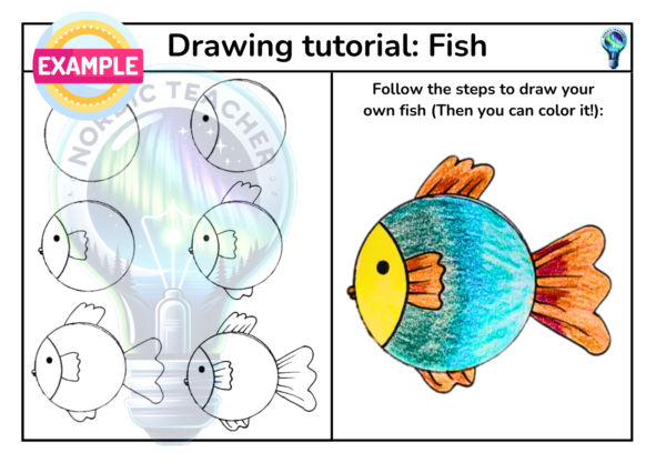 Tegn dyr (Steg for steg) 2 / Draw the animals (Step by step) 2 - Bilde 3