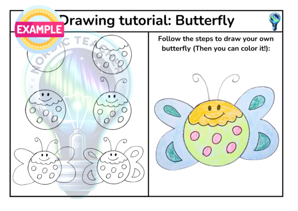 Tegn dyrene (Steg for steg) 3 / Draw the animals (Step by step) 3 - Image 4