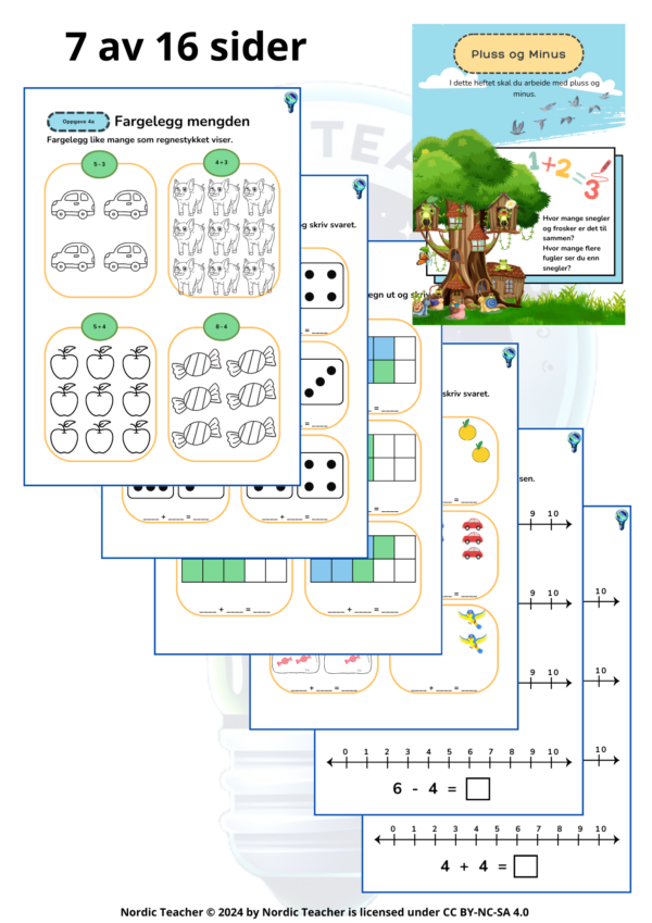 Workbook: Addition and subtraction / Oppgavehefte: Addisjon og subtraksjon - Bilde 2