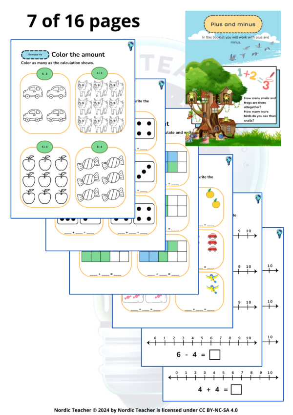 Workbook: Addition and subtraction / Oppgavehefte: Addisjon og subtraksjon