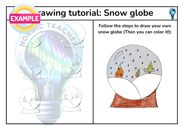 Tegn steg for steg / draw step by step (JUL/CHRISTMAS) 1