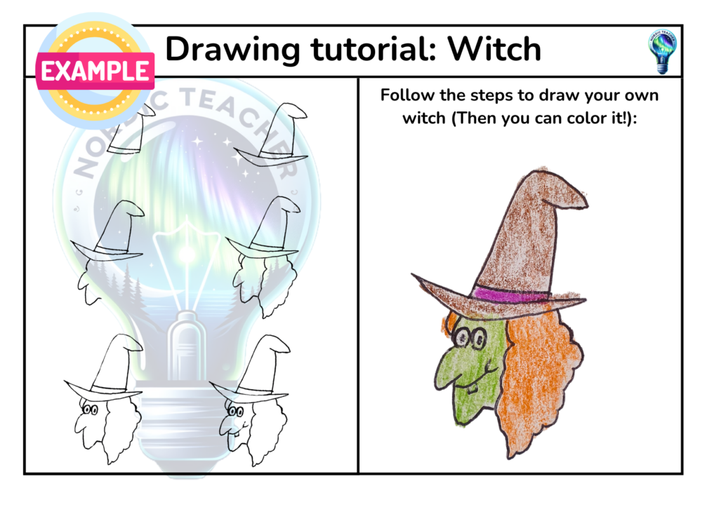 Tegn steg for steg / draw step by step (HALLOWEEN) 1