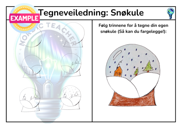 Tegn steg for steg / draw step by step (JUL/CHRISTMAS) 1 - Bilde 2