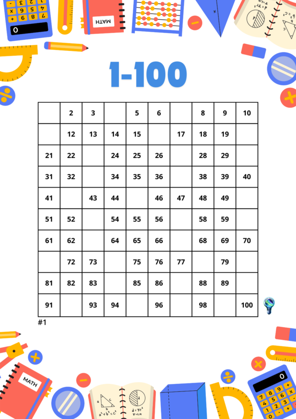 100 grid (1-100) - Bilde 2