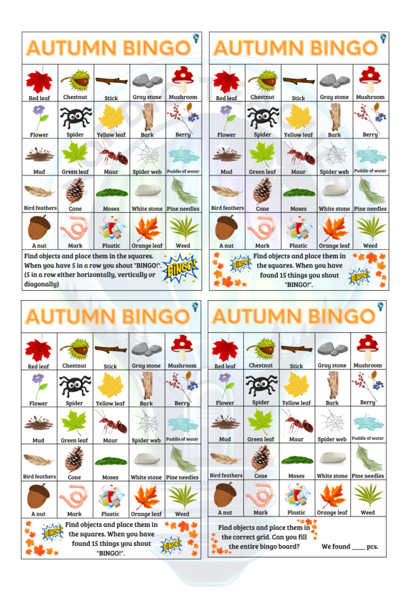 Høstbingo / Autumn bingo - Bilde 2