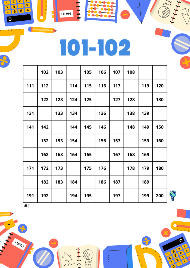 100 grid (101-200)
