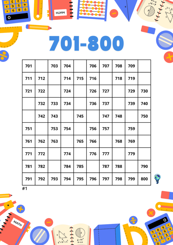 100 grid (701-800)