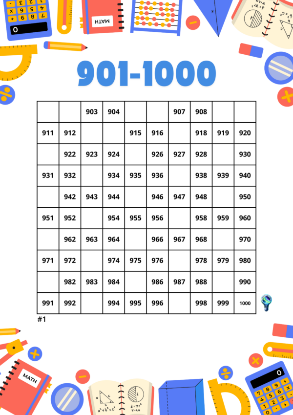 100 grid (901-1000)